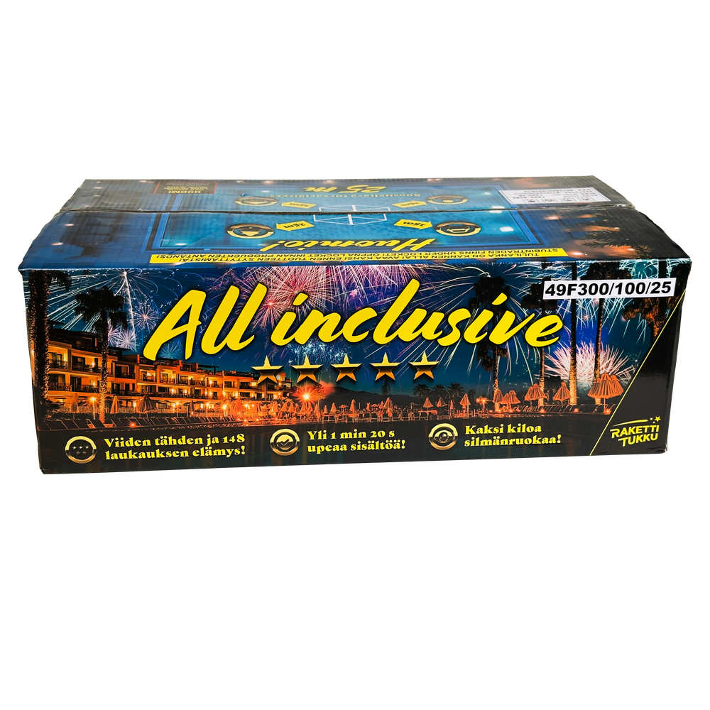 All inclusive-padan tuotekuva edestä kuvattuna